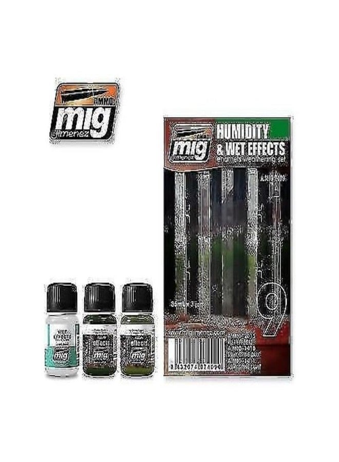 تأثيرات الرطوبة والرطوبة من Ammo MIG-7409، متعددة الألوان